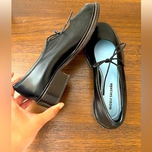 Nicole Saldana Fabiana lace up flats